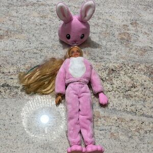 10/$30 Barbie Surprise Pink Bunny Costume Doll Outfit